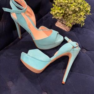 Baby Blue Platform Heels